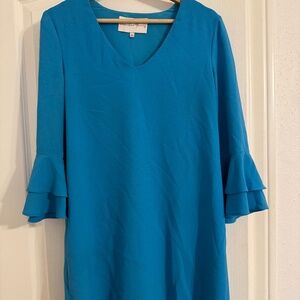 Blue Long SLeeve Dress